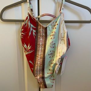 NWT Roxy One piece swim suit sz 7